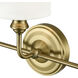 Leena 3 Light 22 inch Vintage Brass Vanity Light Wall Light